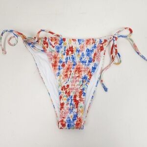 L Space Floral Bikini Bottom Size Small